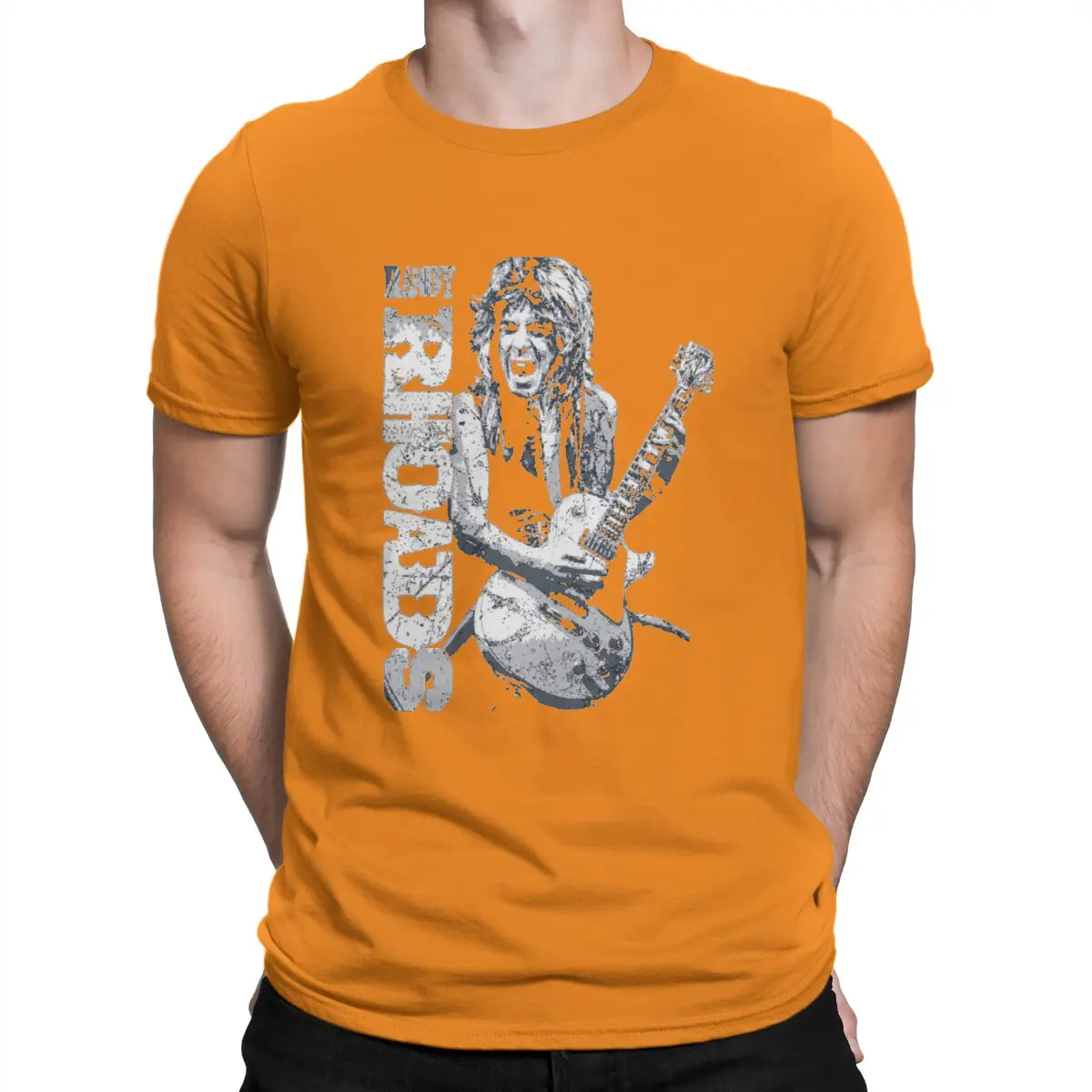 Camiseta nueva para hombre RANDY RHOADS, camiseta de cuello redondo, ropa de hip hop, regalo, ropa urbana