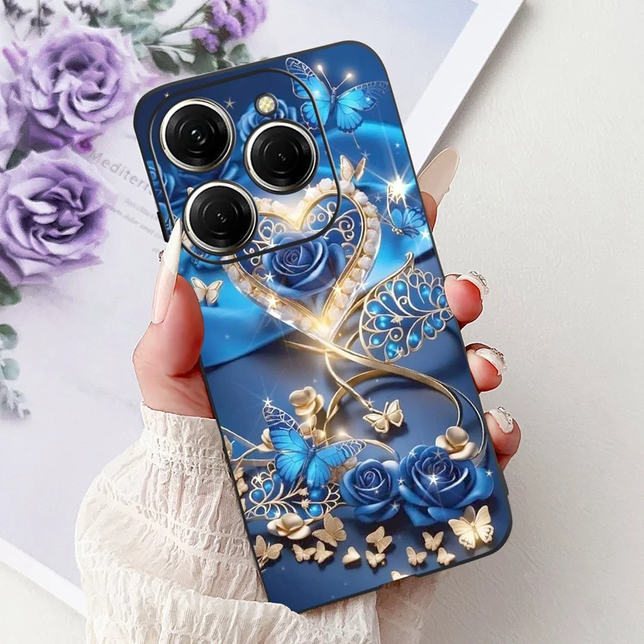 Stylish Painted Soft TPU Phone Case - For Tecno Spark 20 Series