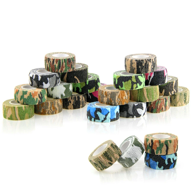 Self Adhesive Bandage Elastic Tattoo Cartridge Grip Cover Wrap 5 Yard Camouflage Coflex Tape 25mm Professional Body Art Supplies 6 rolls washi tape set school supplies decorative adhesive tape stickers journaling stationery masking tape art supplies