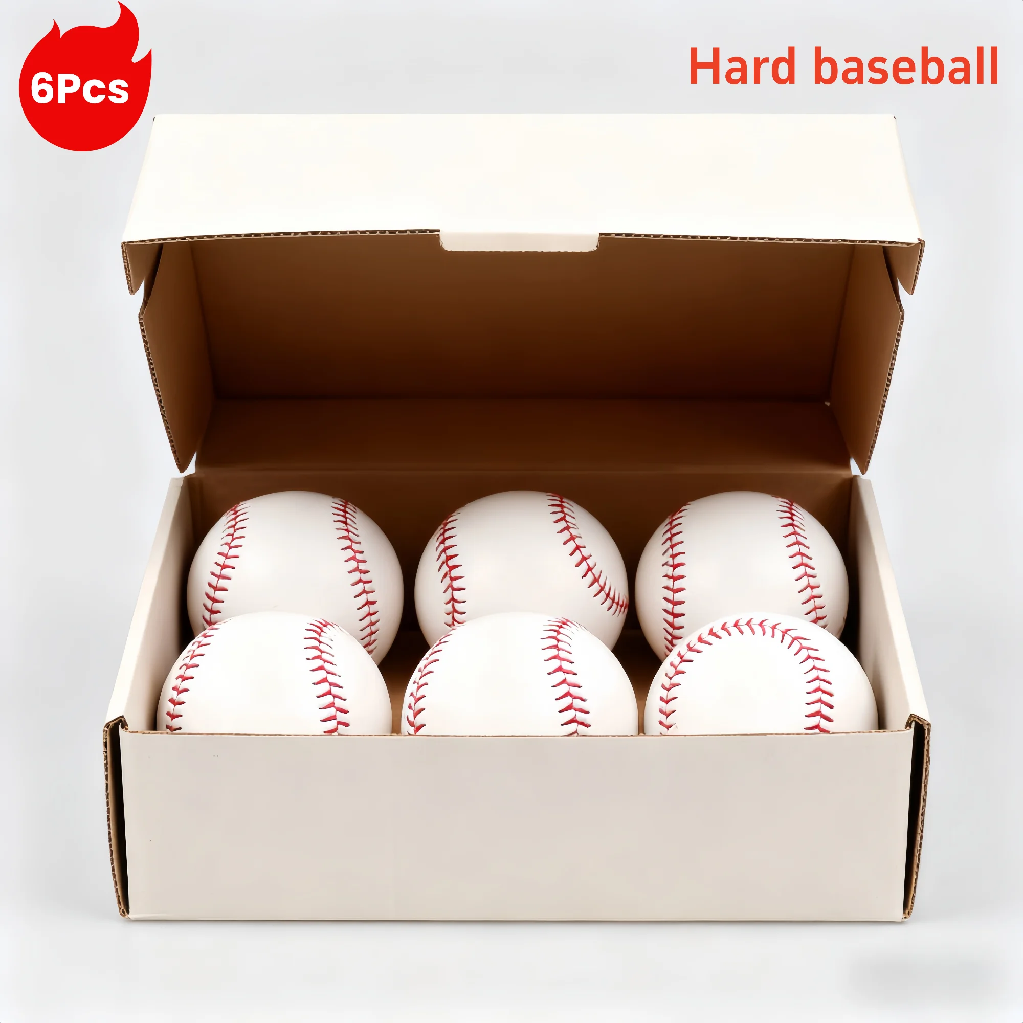 Handmade White Training Baseballs for Safe Practice and Team Games