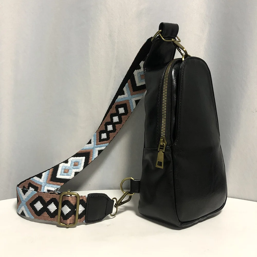 Women Sling Bags Trendy Guitar Straps Crossbody Pouch Portable