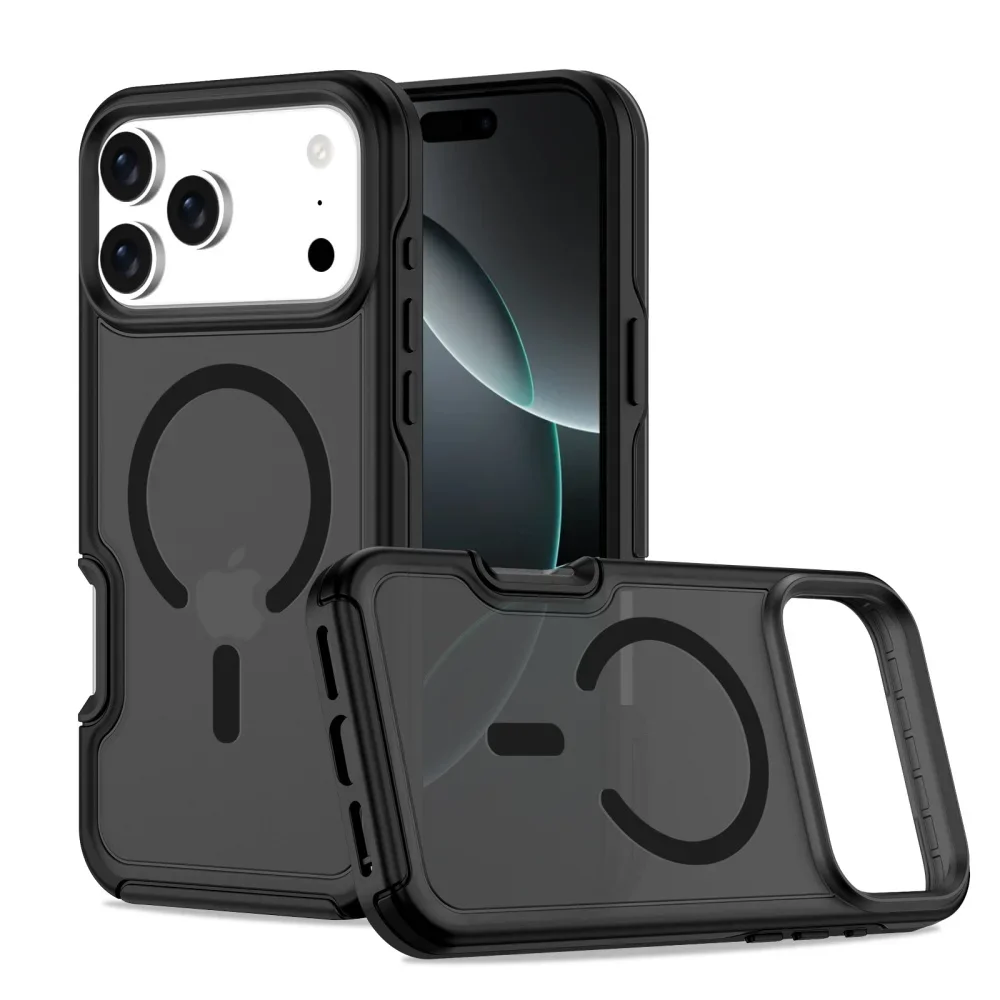 Heavy Duty Clear Magnetic Protective Case with Shockproof Bumper