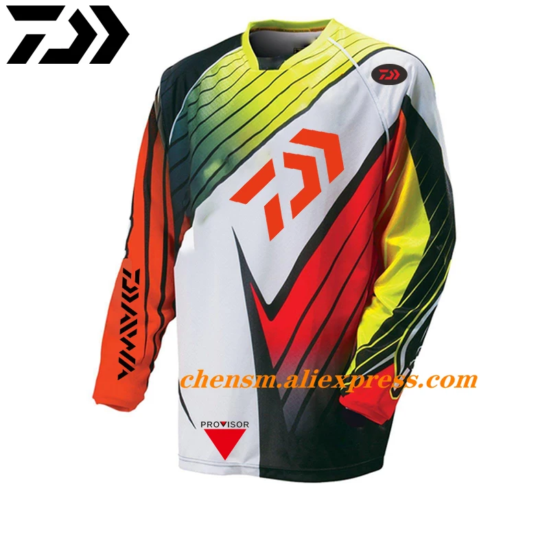 2023 Daiwa Men Fishing Shirt Long Sleeve Jacket Anti uv Ultrathin