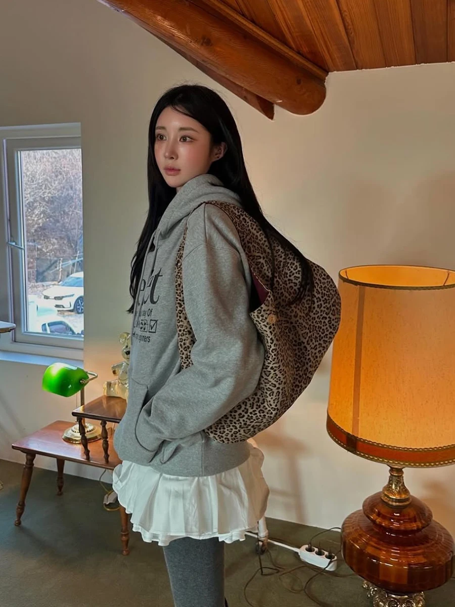 Design Large PU Leather Hobo Underarm Bags Lady Winter Shoulder Bag for Women leopard print New Trend Handbags and Purses