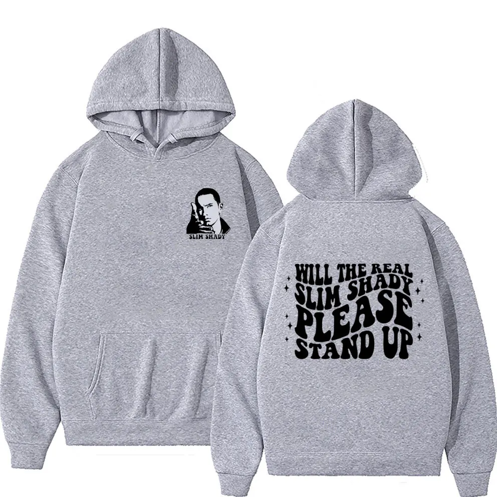 Rapper Eminem Slim Shady Graphic Hoodies Men Women Hop Vintage Sweatshirts Male Casual Oversized Hoodie Harajuku Streetwear
