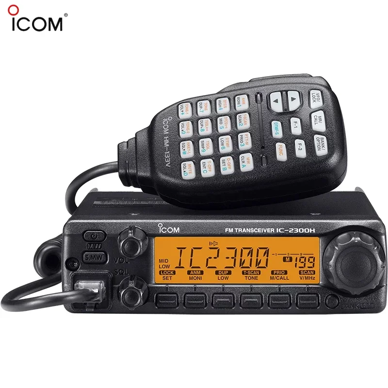 

ICOM IC-2300H 65W High Power VHF Mobile Car Radio VHF Maritime Affairs Marine Boat IC2300H 10KM-50KM Long Range Walkie Talkie