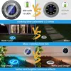 Solar Ground Lights Outdoor 12LED Solar Lights Waterproof Solar Garden Lights for Pathway Yard Halloween Christmas Decorations 2