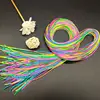 4-30Pcs 90CM Gradient Colorful Rope Tie Hair Women Dirty Braid Hair Rope Hip Hop Headband Kids Children's Ribbon Styling Braider 2