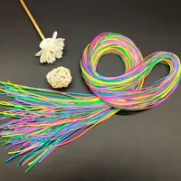 4-30Pcs 90CM Gradient Colorful Rope Tie Hair Women Dirty Braid Hair Rope Hip Hop Headband Kids Children's Ribbon Styling Braider 2