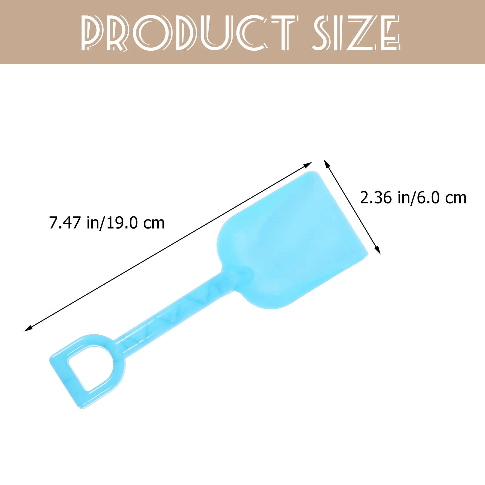 5Pcs Sand Beach Toys Kids Plastic Digging Set Spade Sandbox Scoop Outdoor Summer Play Dig Bucket Snow Shovels Toys(Random Color) 3