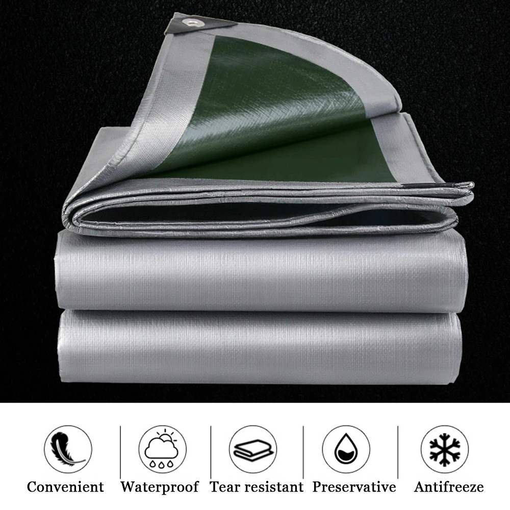 

180GSM Outdoor Rainproof PE Tarpaulin Camping Tent Mat Gazebo Canopy Awnings Garden Furniture Cover Wateproof Sun Shade Net