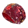 New Women Print Turban Cap Hat Stretch Lace Hijab Scarf Cancer Chemo Beanie Headscarf Hair Loss Head Wrap Slouch Bonnet Headwear 5