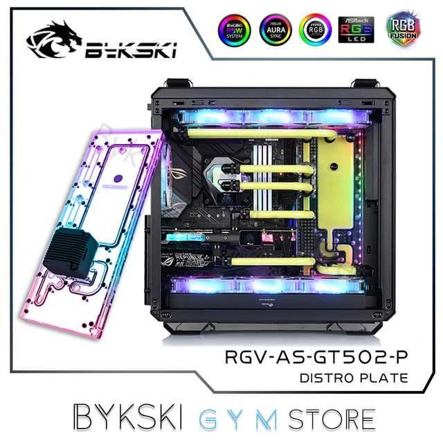 Bykski Pc Water Cooling Kit Distro Plate For Asus Tuf Gt502 Case