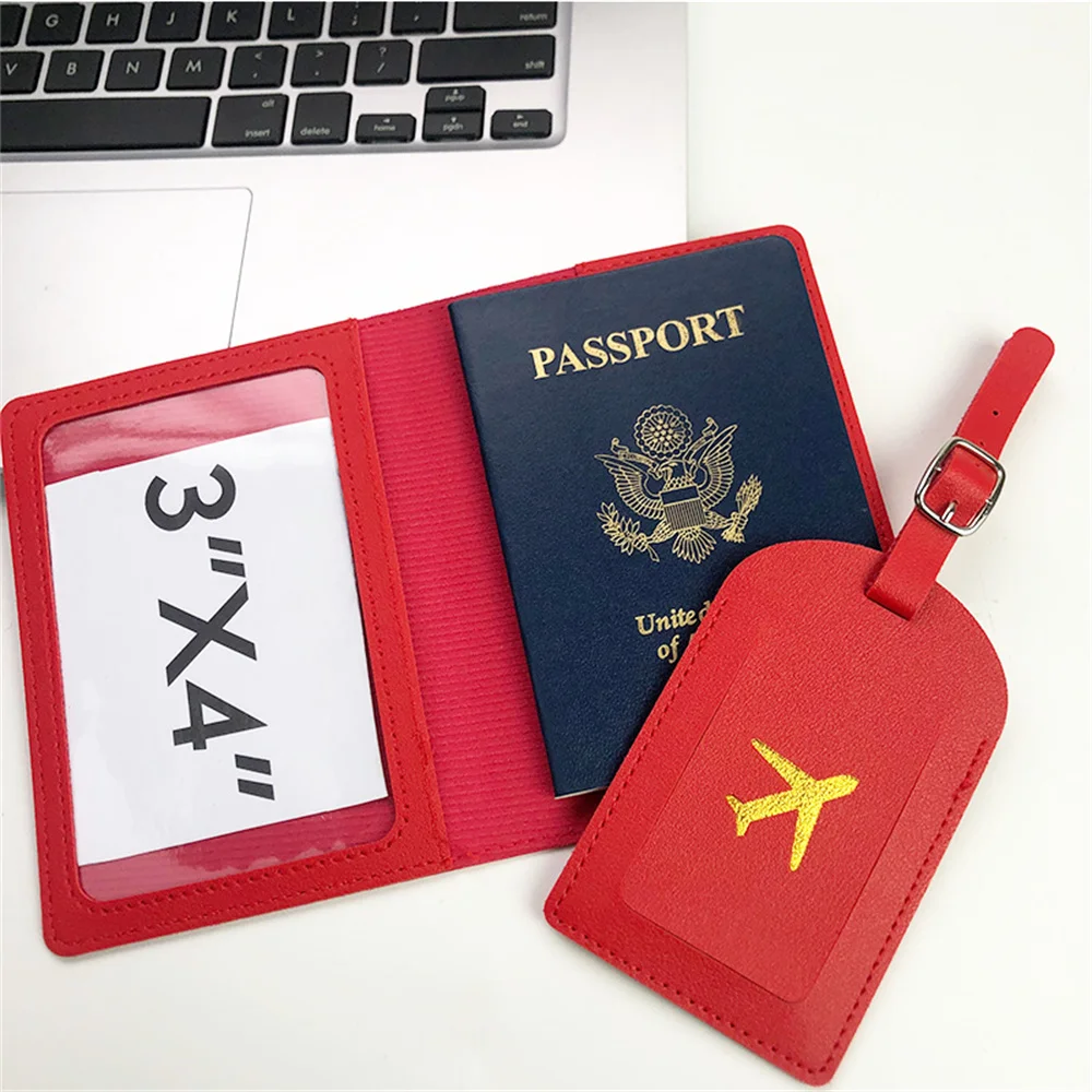 Bag Passport jiayouya cover Leather Passport For Travel Cactus Id Card  Holder Travel Accessories - Luggage Cover - AliExpress