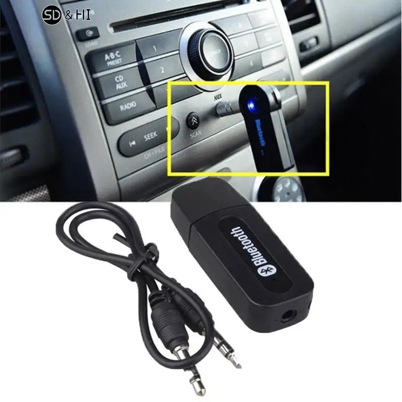 

3,5 мм разъем USB Bluetooth-совместимый AUX беспроводной автомобильный аудио музыкальный приемник