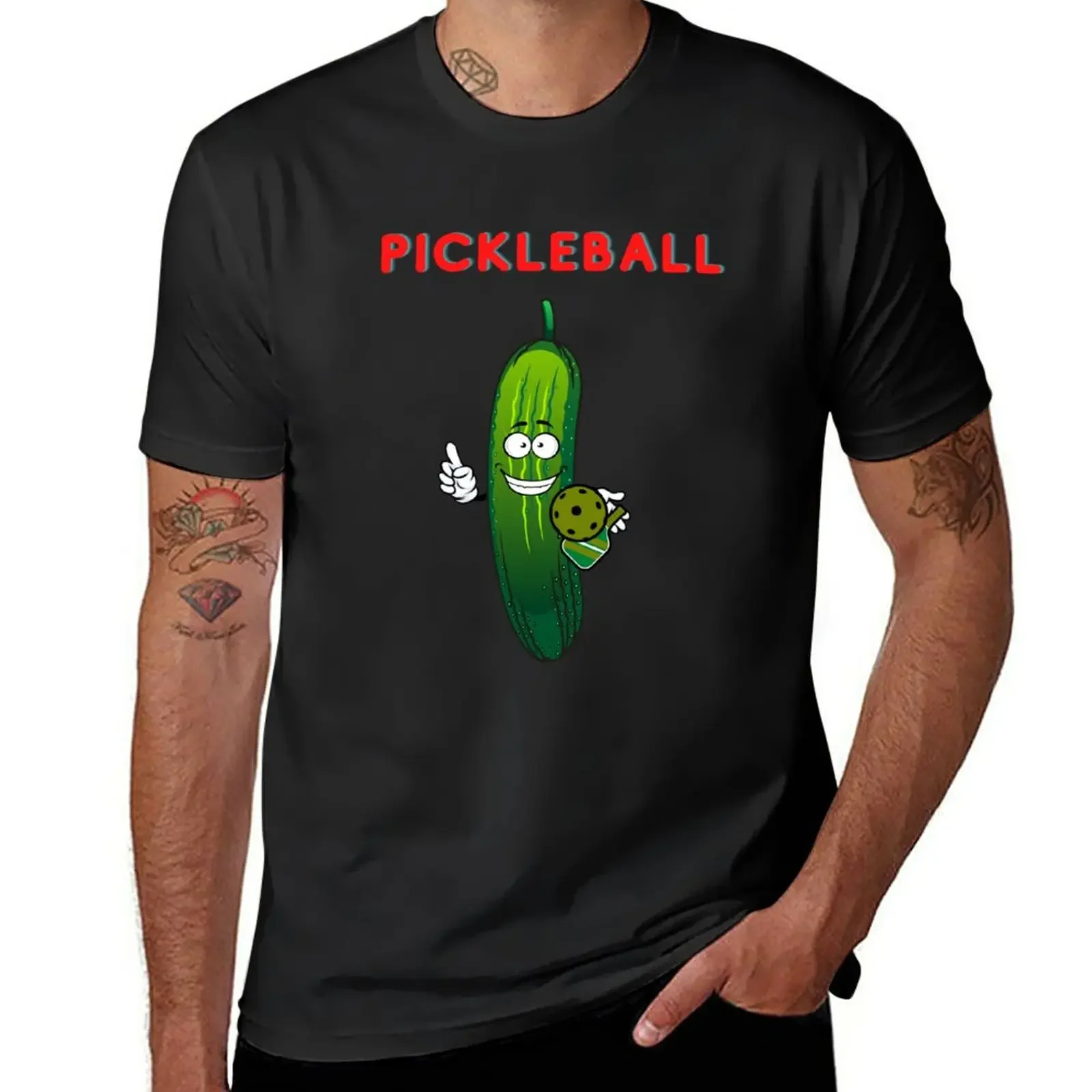 

Funny Pickle Playing Pickleball T-Shirt animal prinfor boys vintage t shirts for men pack