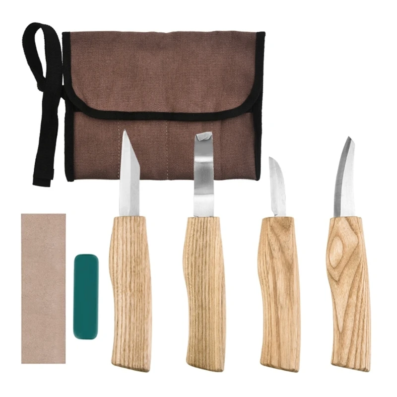 

7Pieces Carving Tools with Stoarge Bag, Beginner Whittling Tools Kits