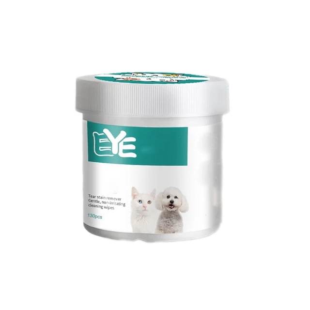 Pet Eye Wipes – 130pcs Tear Stain Remover for Dogs & Cats, Gentle & Non-Irritating 6