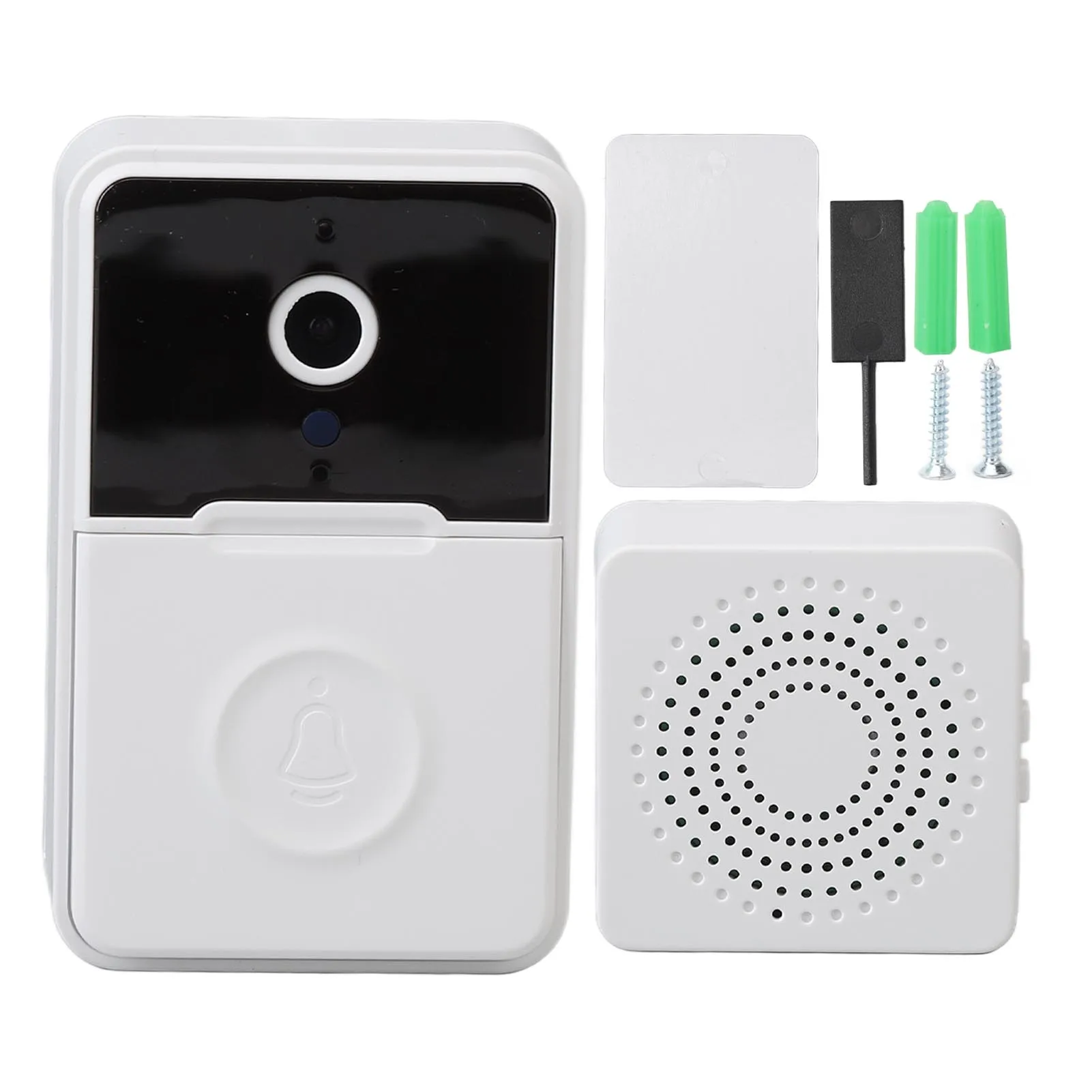 

Video Intercom Wireless Doorbell 2.4G WiFi Low Power Consumption Cloud Storage Smart Video Doorbell with 38 Free Rings for Home