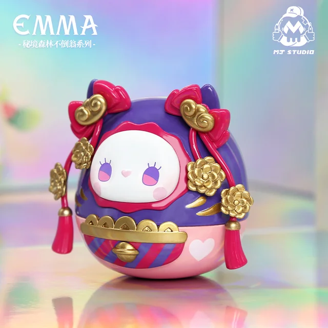 EMMA Secret Forest Daruma Doll Figure Roly-poly Guess Bag Ciega Blind Bag Toy for Girl Anime Figure Cute Model Birthday Gift 1