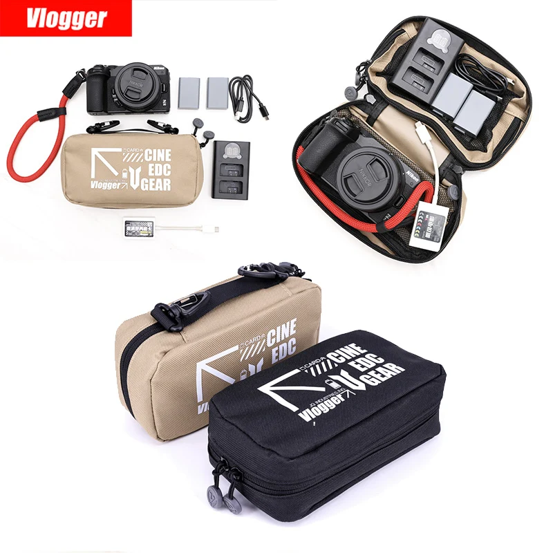 

VLOGGER Carry Bag for Cameras Battery Charger 5 Inch Monitor SLR Micro Lens Portable Photographer Storage Bag