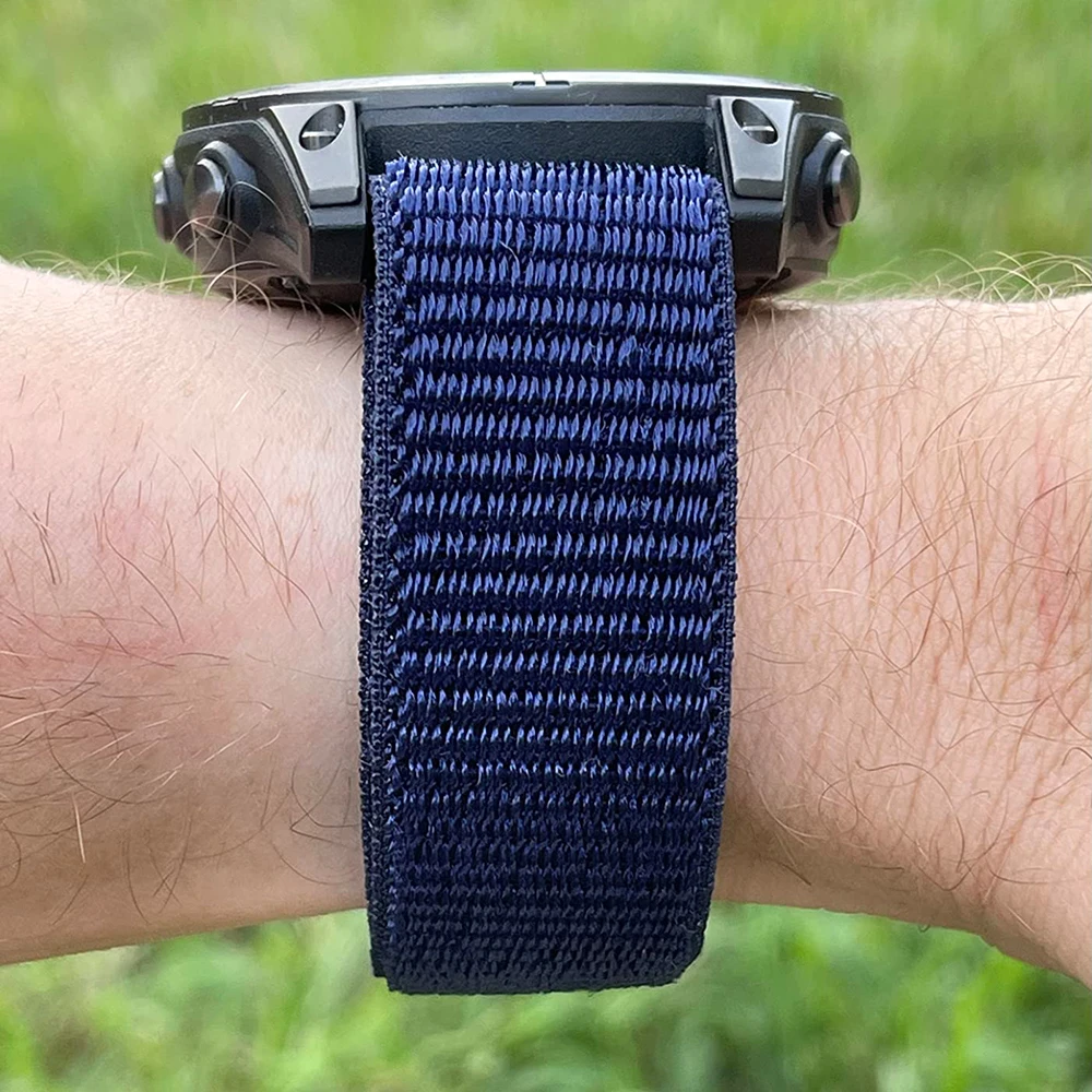 Nylon Quick Fit Hook Loop Woven Sports Watch Band Strap