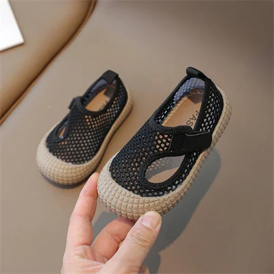 Children's net surface breathable soft sole comfortable casual sandals, boys and girls 2024 summer new casual sports sandals 6