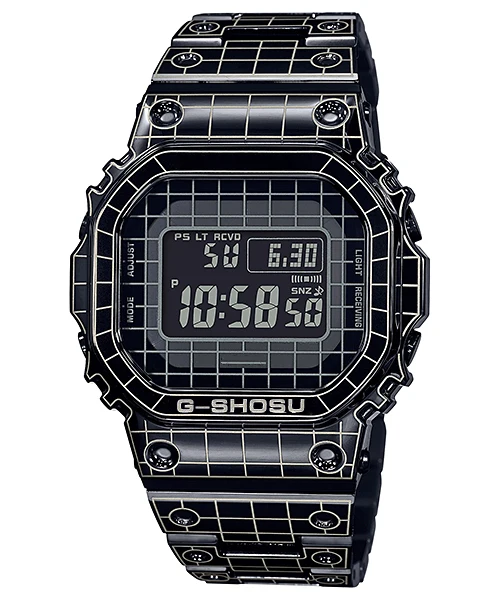 Sports Digital Electronic Unisex Watch Alloy LED Square Dial Full Function LED Auto Hand Lifting Light Oak 5000 Series 3