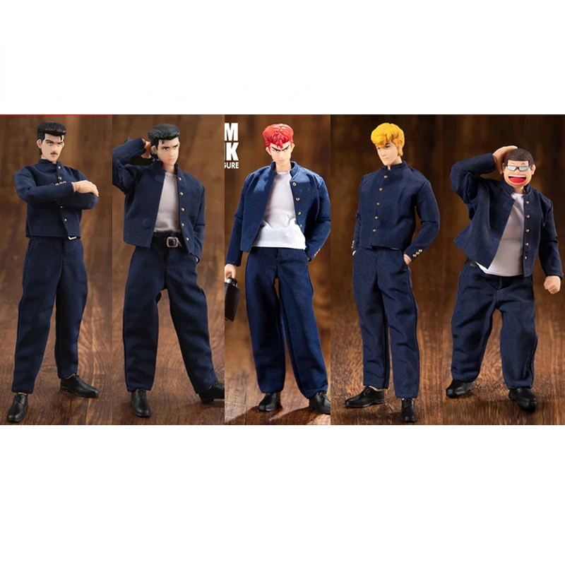 

Экшн-фигурка Dasin/GT Модель Slam Dunk Hanamichi Sakuragi's Gang Mito Youhei Sauichiro Omachu Yuji Takamiya 1/12 16 см из ПВХ