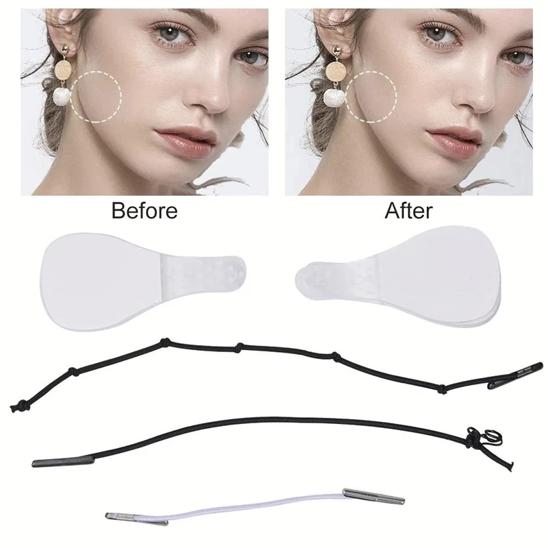40Pcs/Set Invisible Face Stickers Neck Eye Double Chin Lift V Shape Slim Tapes Thin Makeup Lifting Adhesive Patch |