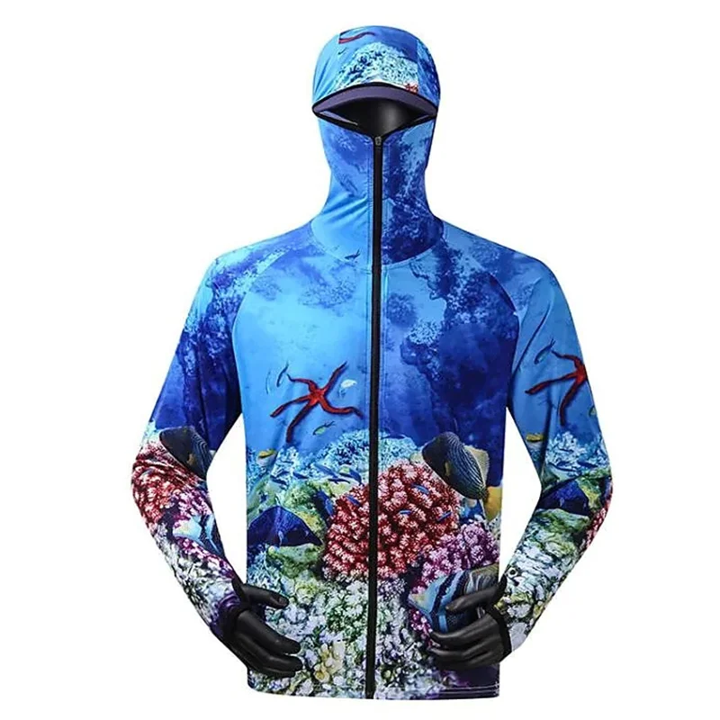 Quick Dry Ventilation Hoodie Men's Outdoors Jerseys Anti-UV With Zipper  Fishing Clothing Sublimation Printing Fishing Shirts - AliExpress