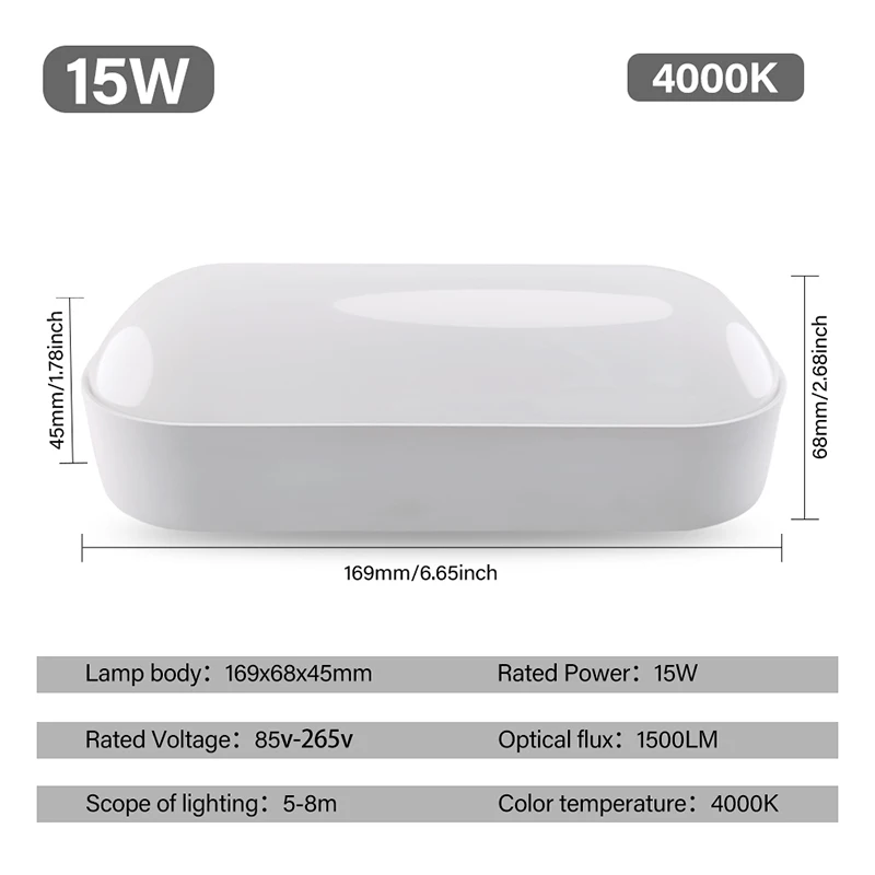 Modern LED Wall Sconce, 15W Adjustable Light for Indoor & Outdoor Spaces