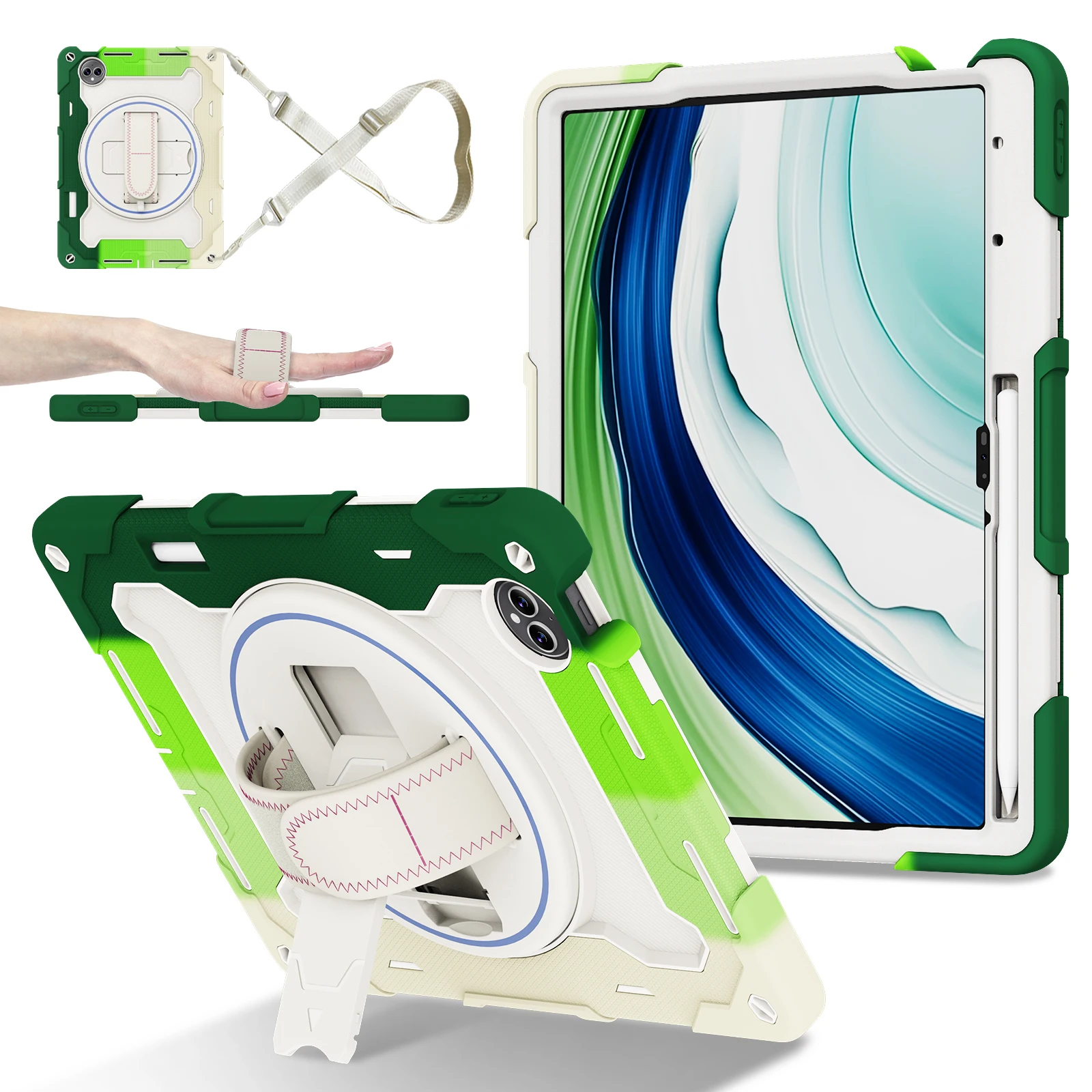 Heavy Duty Rugged Universal Case with 360° Rotating Kickstand
