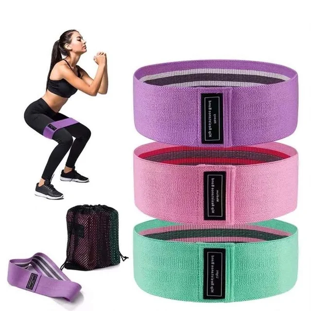 1PC Squat Stretch Resistance Band Hip Fitness Training Tension Band Yoga Exercise Training Band Portable Exercise Equipment Home 3