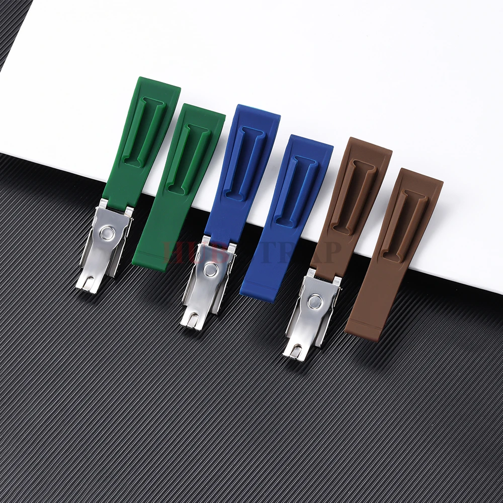Premium 20mm Silicone Watchband - Versatile Straight Interface Strap Accessory