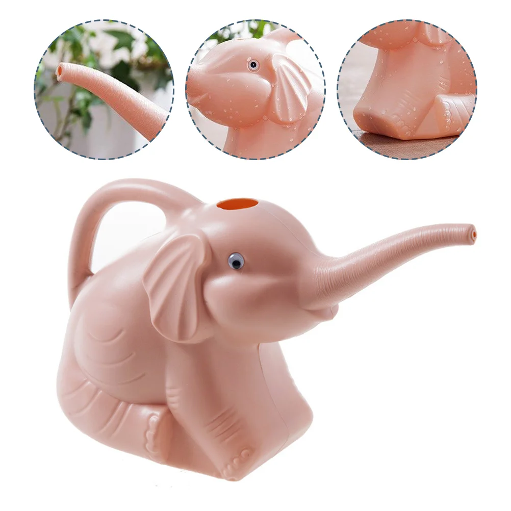 

Adorable Elephant Shape Long Mouth Sprinkling Water Bottle Watering Can