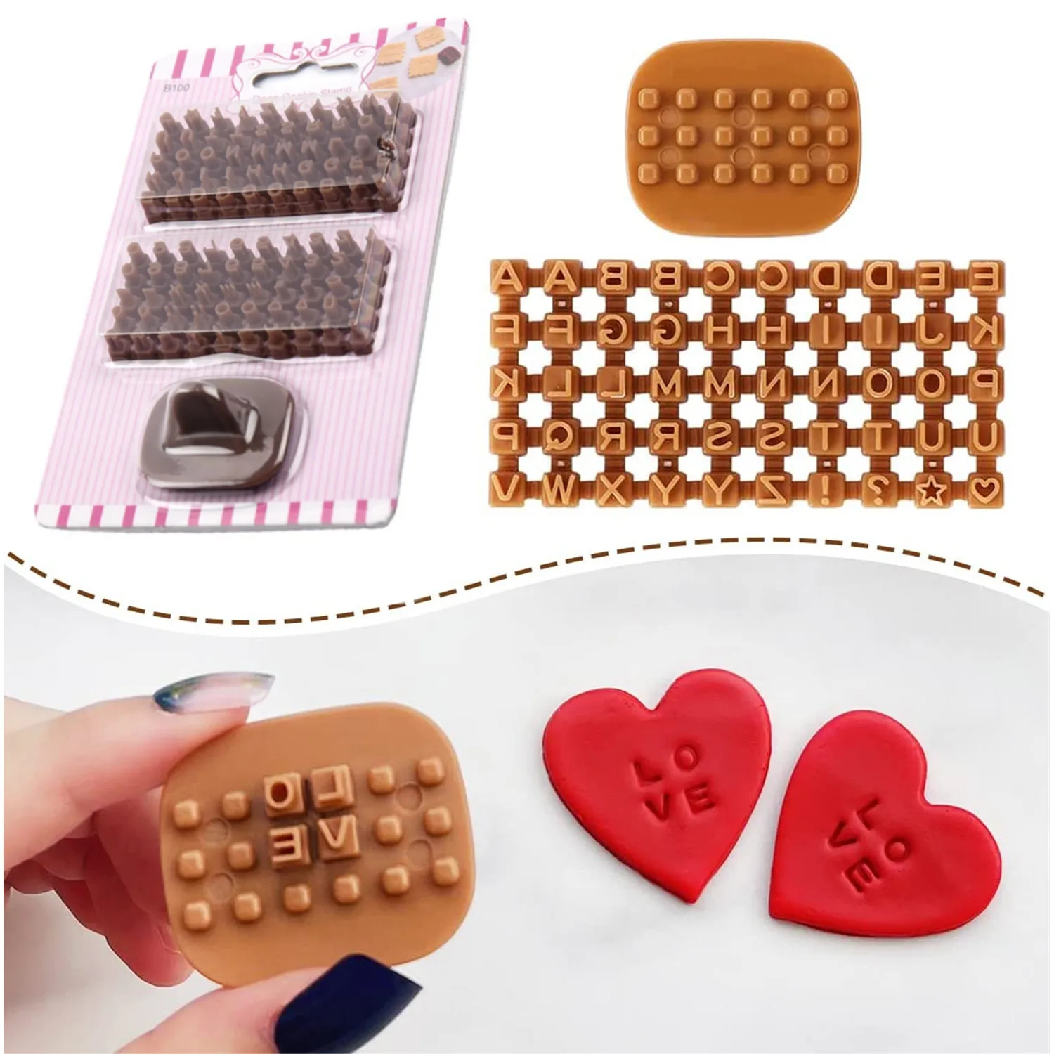 Alphabet Number Symbols Letter Clay Stamp Impress Embosser Set ,cookie Press Stamps,Print Name Diy Ceramic Pottery Tools