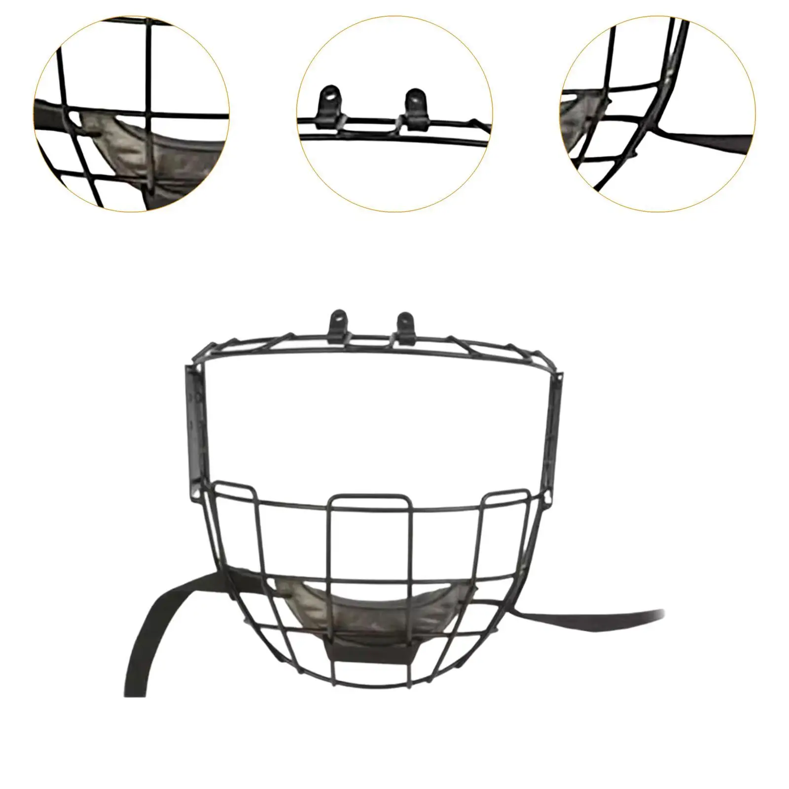 Wire Face Guard Shield Protector Portable Hardware Mask Accessory Competition Face Protector Hockey Helmet Visor for Men