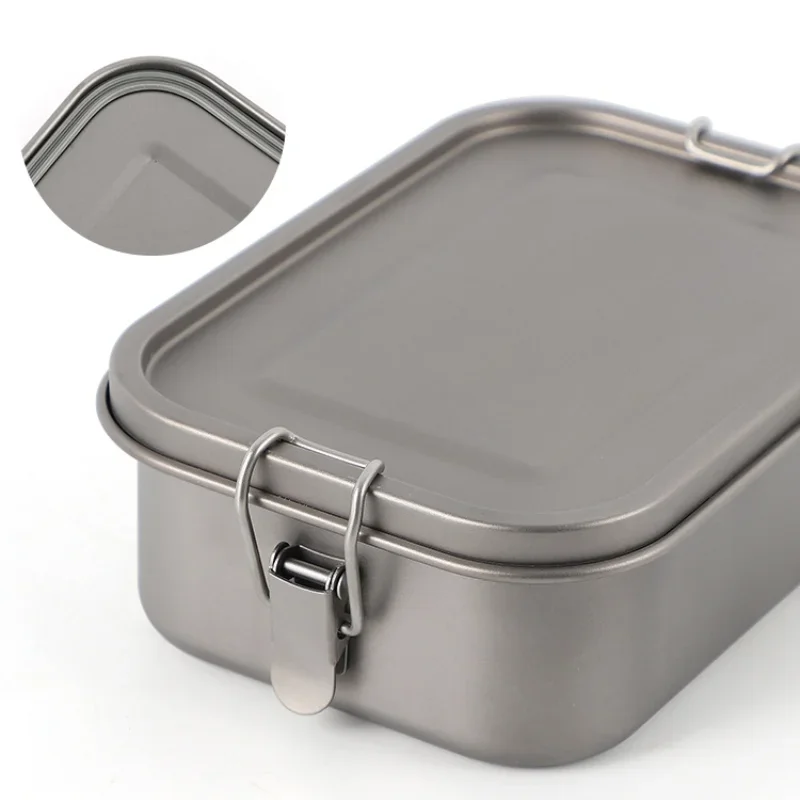 800ml/1200ml Titanium Alloy Portable Bento Dinner Box portable food container,portable lunch box