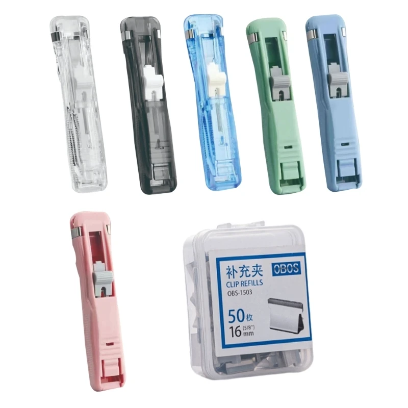 

Диспенсер для зажимов для скрепок, без переплета, многоразовые металлические зажимы для бумаги