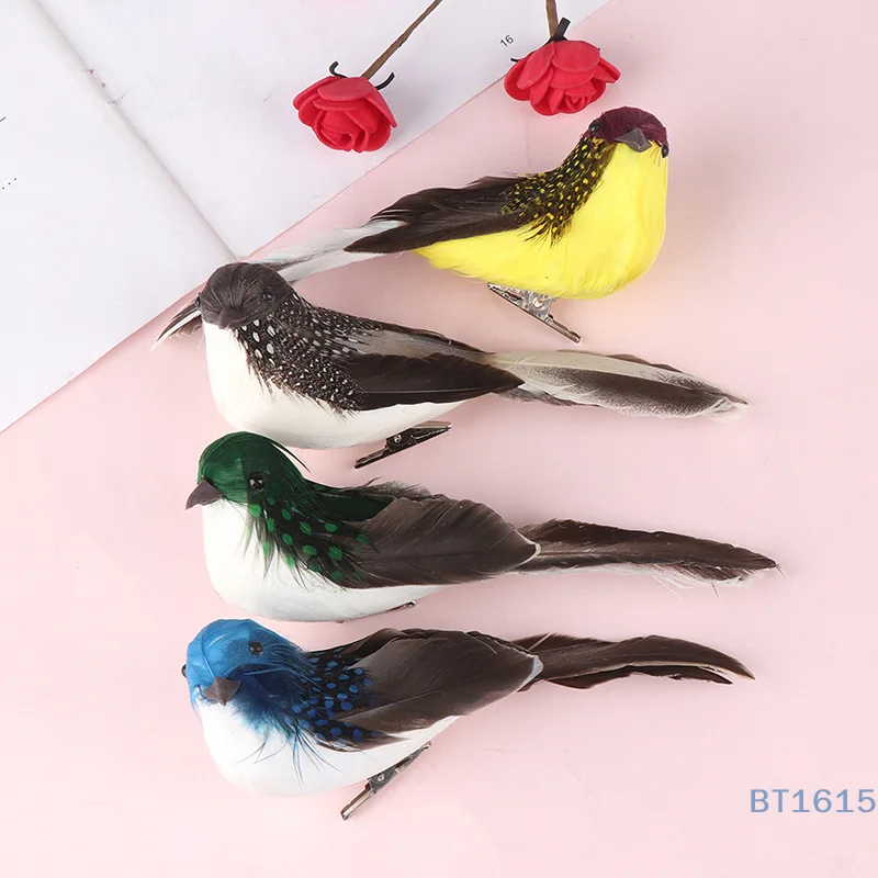 Mini fake birds artificial feather foam doves wedding Garden decoration.ornament