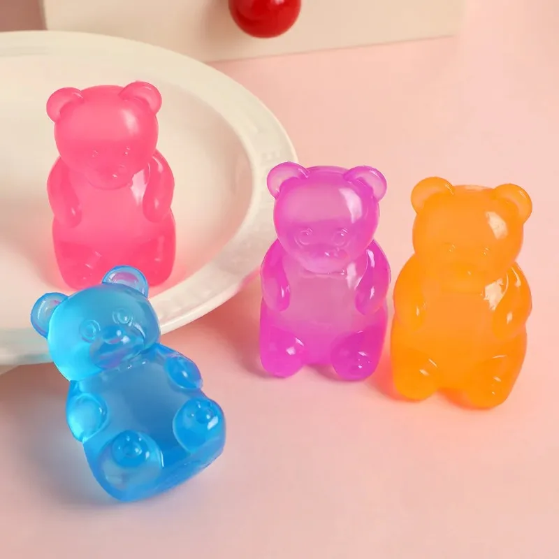 6cm 작은 곰돌이 스퀴즈 장난감, 창의적인 슬로우 리바운드 스트레스 해소 장난감, 작은 곰돌이 말토즈 스퀴즈 장난감, 남아 여아 휴일 선물