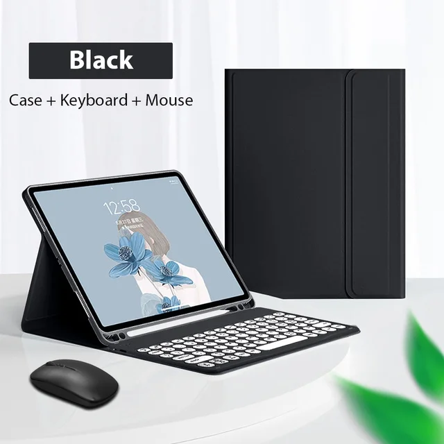 EasyAcc Custodia con Tastiera Italiana QWERTY Compatibile con iPad 11 (A16) / 10 Generazione 11/10,9 Pollici 2025/2022 (A2757/A2777/A3356 A3355), Custodia con Tastiera Bluetooth e Portapenne, Nero