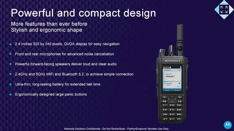 Портативная рация Motorola R7 с GPS и Bluetooth, дальнего действия ...