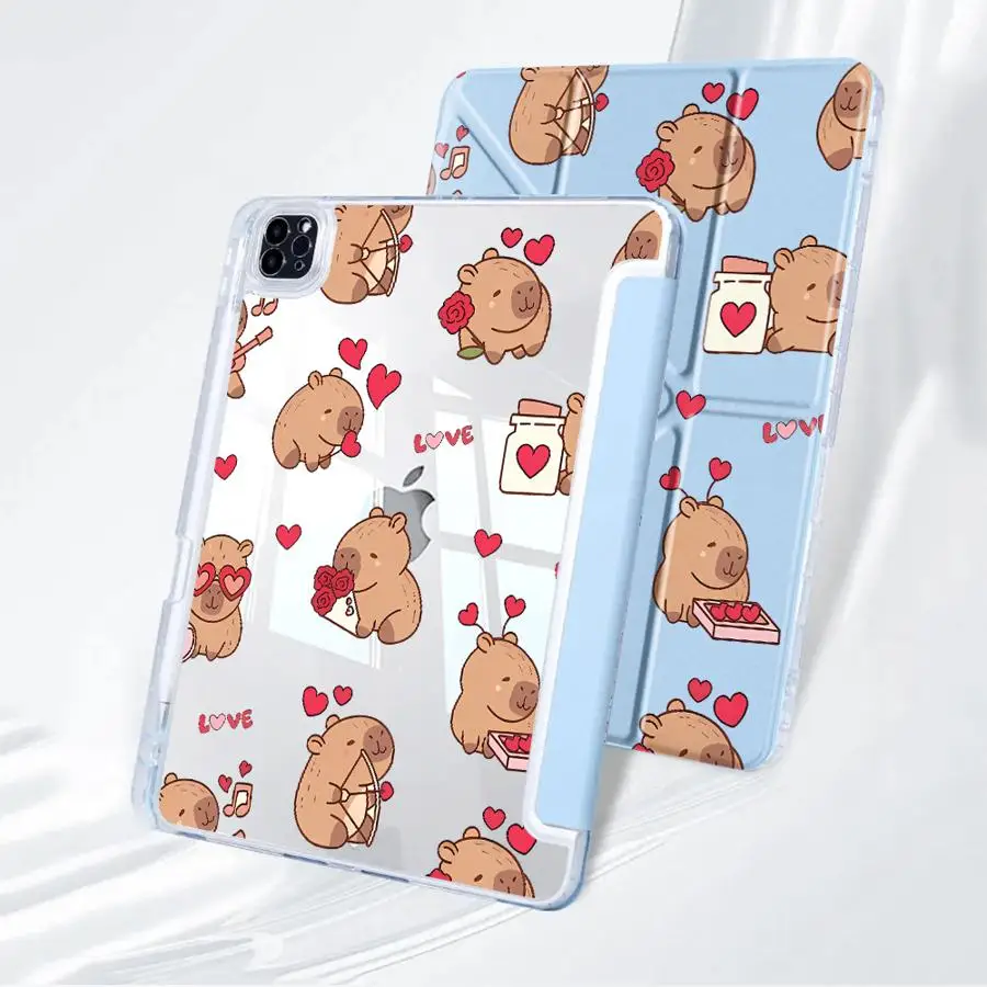 Capybara Love Y-Fold Tablet Holder Cover Case