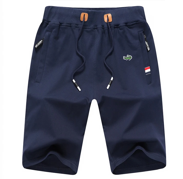 

Мужские шорты больших размеров, повседневные хлопковые Бермуды, мужские черные классические брендовые пляжные шорты с вышивкой, 2023