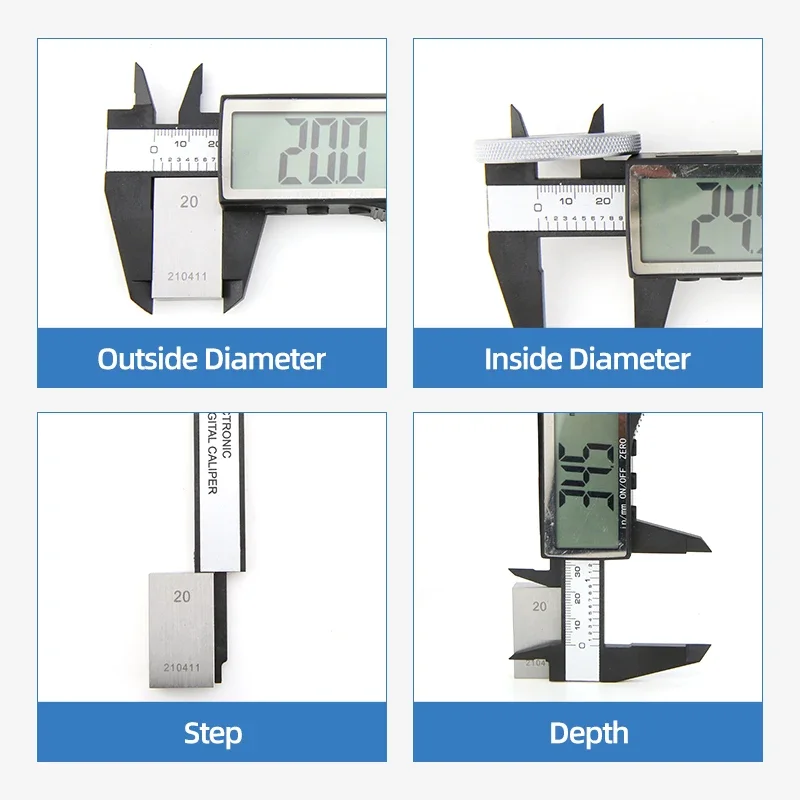 Pachymeter 디지털 켈리퍼 플라스틱 버니어 캘리퍼스, 목공 도구, 두께 게이지 측정 도구, 전자 눈금자