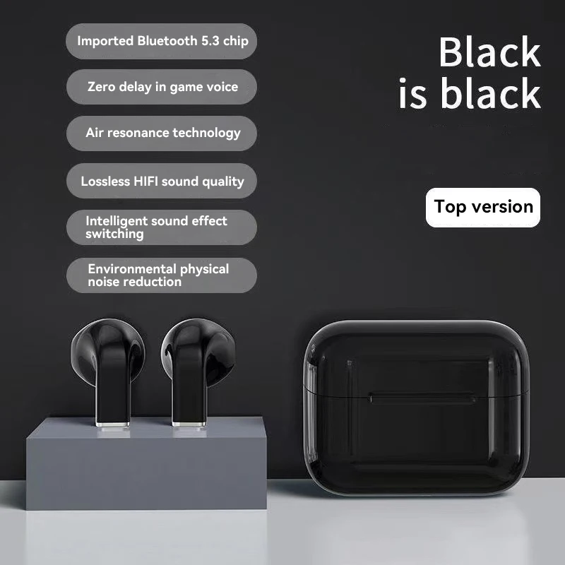 Compact Wireless Bluetooth Earphones with Stereo Sound & Noise Reduction