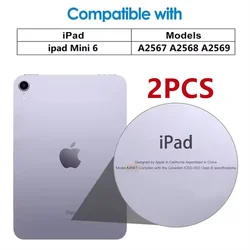 Dual Pack Tempered Glass Screen Protector for iPad - Premium Protective Film (iPad mini 6)