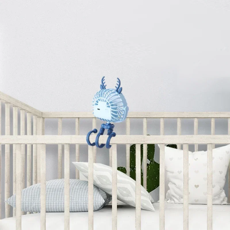 Stroller Fan portable fan stroller accessories For Baby 500mAh USB Rechargeable